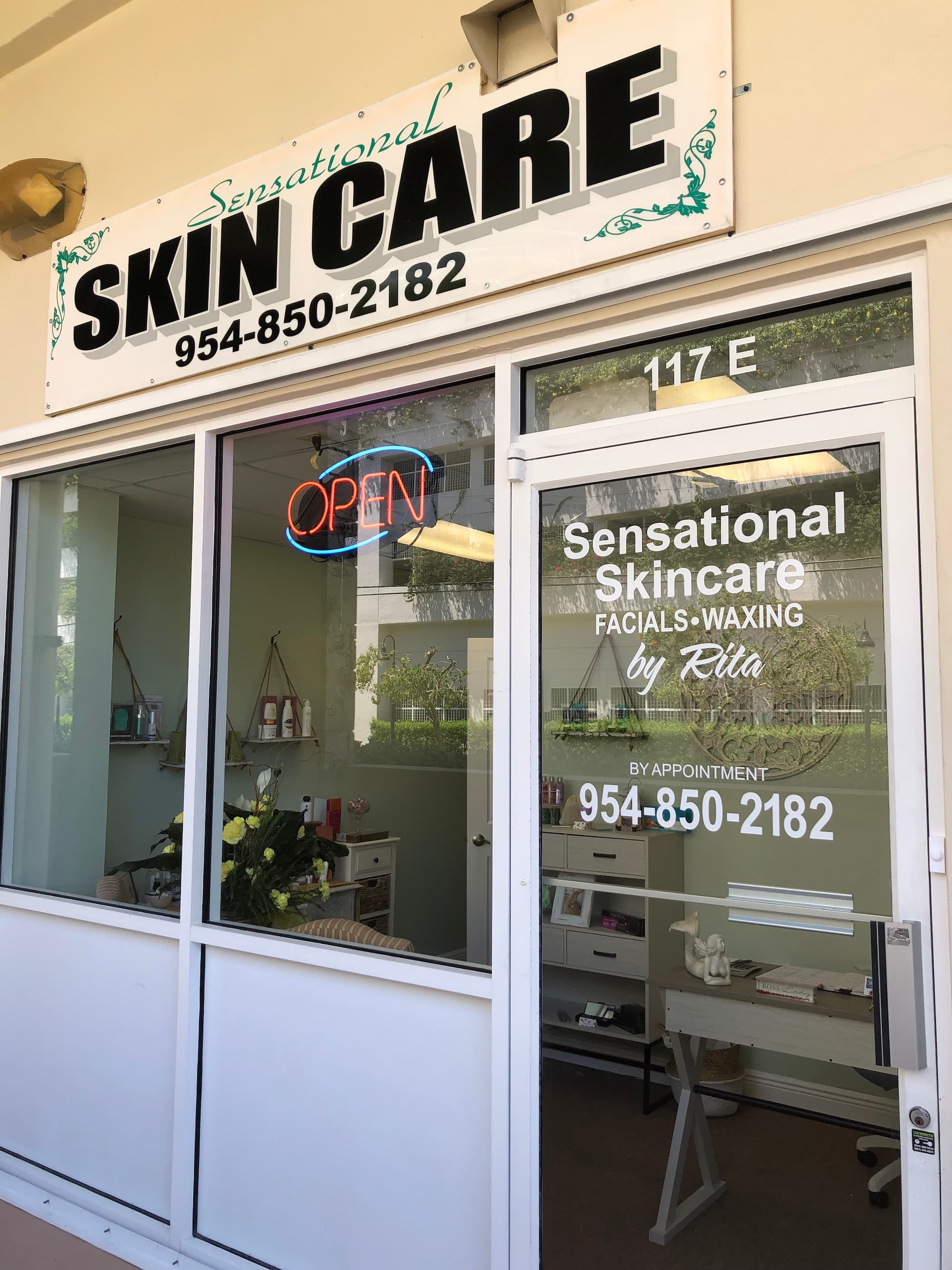 Front Door of Sensational Skincare By Rita